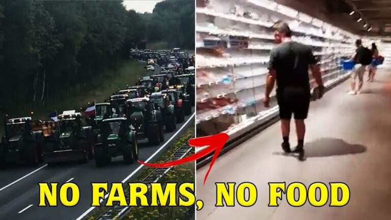 Dutch farmers SENDING a clear message of ‘NO FARMS, NO FOOD’