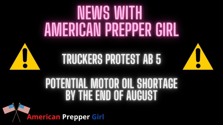 Trucker's Strike due to AB 5 law, Potential Motor Oil Shortage Looming